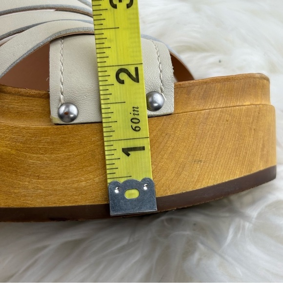 FRYE AND CO. Greta Clogs Platform Sandals with Woven Straps - Picture 12 of 12